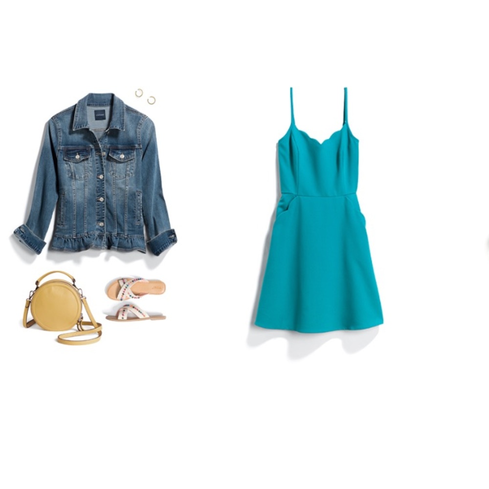 Blue “teal” dress